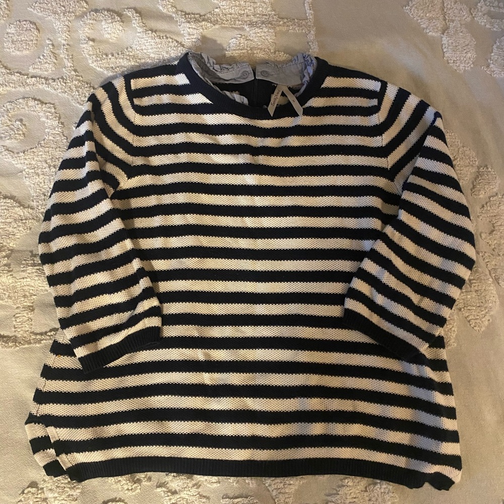 Seraphine Blue and White Striped Sweater #122